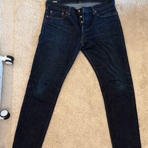 Momotaro Deep Indigo Skinny Jeans